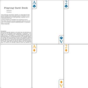 Blank template for the Playing Cards