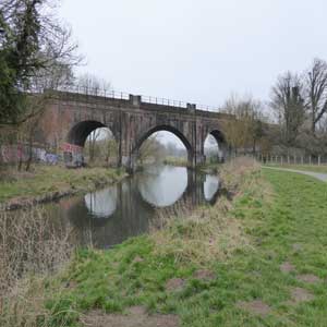 River and bridge in Canterbury countryside